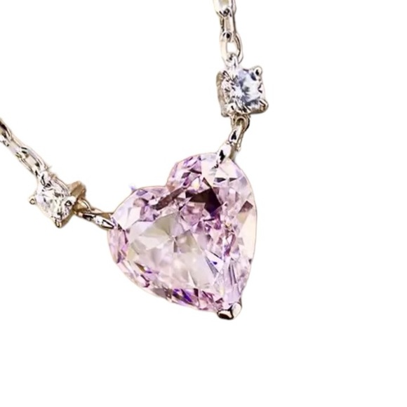 Dainty Crystal Heart Necklace - Picture 7 of 13